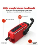 Multifunctionele Noodradio Solar Opwindbaar 1 1