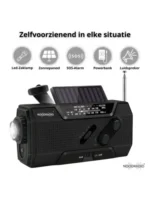 Noodradio Solar Opwindbaar Met Batterijen 1
