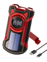 Noodradio met solar dynamo Bluetooth en powerbank