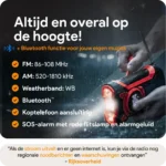 Noodradio met solar dynamo Bluetooth en powerbank 4