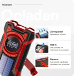 Noodradio met solar dynamo Bluetooth en powerbank 6