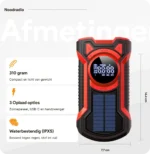 Noodradio met solar dynamo Bluetooth en powerbank 8